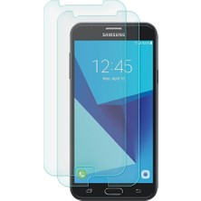 Case 4u Samsung Galaxy J7 Prime - J7 Prime 2 Silikon Kılıf Şeffaf + Cam Ekran Koruyucu