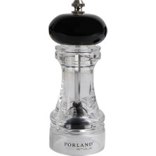 Porland Orion Akrilik Siyah Karabiber Değirmen 15 cm