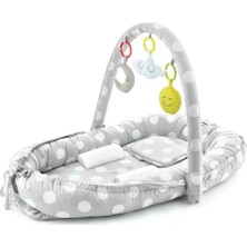 Babyjem Oyuncaklı Anne Baba Yanı Yatağı Gri