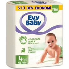 Evy Baby Bebek Bezi Maxi 4 Beden 7-14 kg 90'lı