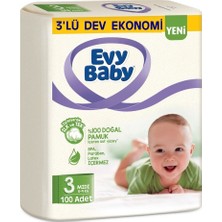 Evy Baby Bebek Bezi 3 Beden 5 - 9 kg 100'lü