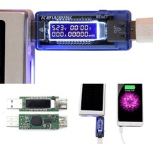 Hubstein USB Tester Akım Ölçer Voltmetre Ampermetre