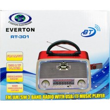 Everton Rt-301 Nostalji Bluetooth Şarjlı Radyo Usb Sd Mp3 Player