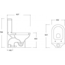 Güral Compact Alttan Çıkışlı Klozet