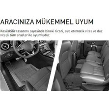 Promats Bentley Bentayga Siyah Renk Profesyonel 3D Havuzlu Paspas 5 Parça