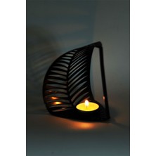 Venon Home Mumluk Yaprak Siyah Sarı Patine