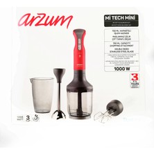 Arzum Mi Tech Mini Ar 1077 El Blender Seti