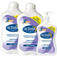 Activex Antibakteriyel Sıvı Sabun Hassas 1.5 lt & 1.5 lt & 700 ml