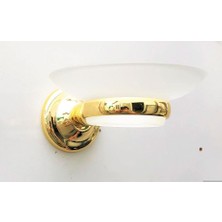 Lider Dicle Gold Banyo Aksesuarı Sarı Altın Renk Sabunluk