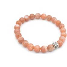 Hakiki Doğal Güneş Taşı Bileklik  Doğal Taş