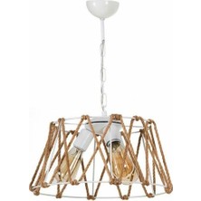 Polat Aydınlatma Elis 3'lü Yuvarlak Beyaz Avize