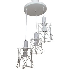 Polat Aydınlatma Yıldız 3'lü Beyaz Avize