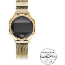 Upwatch Iconic Gold Le Set With Swarovski Topaz Loop Band Kadın Kol Saati UPWATCH270