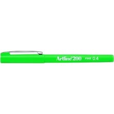 Artline 200 Fineliner Ince Uçlu Yazı ve Çizim Kalemi 0.4 mm  Açık Yeşil
