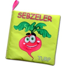 Tox Sebzeler Sessiz Kumaş Kitap - Bez Kitap