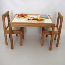 N Mobilya Ahşap Montessori Çocuk Masa Sandalye