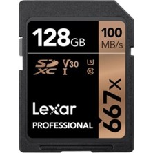 Lexar 128GB 667X V30 U3 4K Sd 100MBS Hafıza Kartı