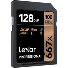 Lexar 128GB 667X V30 U3 4K Sd 100MBS Hafıza Kartı