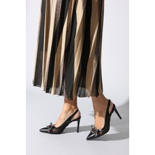 Rovigo Plus Siyah Kadın Stiletto