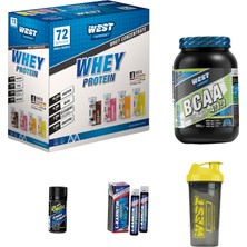 West Nutrition Whey Protein Tozu 72 Şase 4 Mix - Bcaa 500 gr Yeşil Elma Aromalı