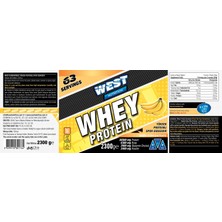 West Nutrition Whey Protein Tozu 2300 gr Muz Aromalı + Shaker