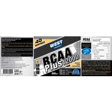 West Nutrition Bcaa Plus 12000 Glutamin Taurin 600 Gr 40 Servis Ananas Aromalı