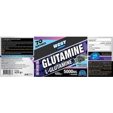 West Nutrition L-Glutamine 420 gr Böğürtlen Aromalı 70 Servis