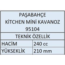 Paşabahçe 4'lü 95104 Kitchen Mini Baharatlık Kavanoz 240 cc