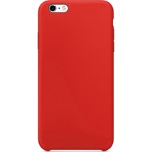 Case Street Apple iPhone 6S Kılıf Lansman Görünüm Silinebilir Silikon Kırmızı