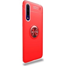 Case Street Huawei P Smart Pro 2019 Kılıf Ravel Silikon Yüzüklü Mıknatıslı Kırmızı