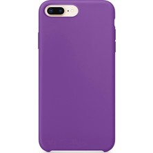 Case Street Apple iPhone 8 Plus Kılıf Lansman Görünüm Silinebilir Silikon Mor