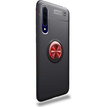 Case Street Huawei P Smart Pro 2019 Kılıf Ravel Silikon Yüzüklü Mıknatıslı  + Nano Glass Bordo