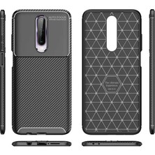 Case Street Xiaomi Redmi K30 Kılıf Negro Karbon Dizayn Silikon Lacivert