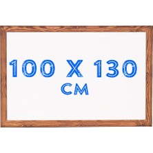 Chalky 100x130 cm Beyaz Yazı Tahtası Ahşap Çerçeveli