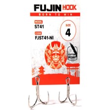 Fujin ST41 #6 Nickel Üçlü Maket Balık Iğnesi