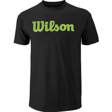 Wilson Script Cotton Tee Siyah Erkek T-Shirt WRA747810
