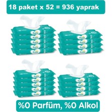 Prima Islak Mendil Havlu Hassas Ciltler İçin 18li  52x18li 936 Yaprak