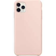 Gpack Apple iPhone 11 Pro Max Kılıf Lansman Görünüm Silinebilir Silikon Açık Pembe