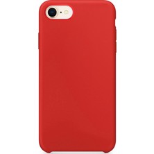 Gpack Apple iPhone 7 Kılıf Lansman Görünüm Silinebilir Silikon Kırmızı