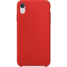 Gpack Apple iPhone XR Kılıf Lansman Görünüm Silinebilir Silikon Kırmızı