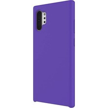 Gpack Samsung Galaxy Note 10 Plus Kılıf Lansman Görünüm Silinebilir Silikon Mor