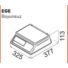 Tem Ege-Ns Adet Parça Sayım Terazisi 15 kg - 0,5 gr