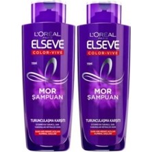 Loreal Paris Elseve  Mor Şampuan 200 ml x 2 Adet