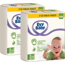 Evy Baby Bebek Bezi 3 Beden Midi 5-9 kg x 2 Adet