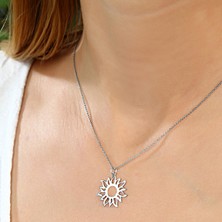 Azuris 925 Ayar Gümüş Güneş Kolye