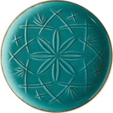 Porland Christina Turkuaz Düz Tabak 18CM