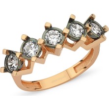 Altınsepeti Rose Altın Elmas Montürlü Beştaş Yüzük AS350YZR2