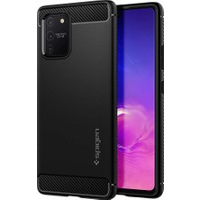 Spigen Samsung Galaxy S10 Lite Kılıf Rugged Armor Matte Black - ACS00676