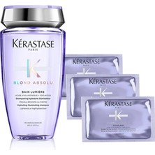Kerastase Blond Absolu Bain Lumiere Şampuan 250 ml + Blond Absolu Maske 3 x 15 ml 