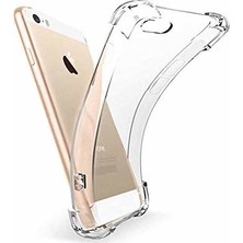 Guesche Apple iPhone 5/5S Şeffaf Airbag Antishock Silikon Kılıf + Nano Glass Ekran Koruyucu